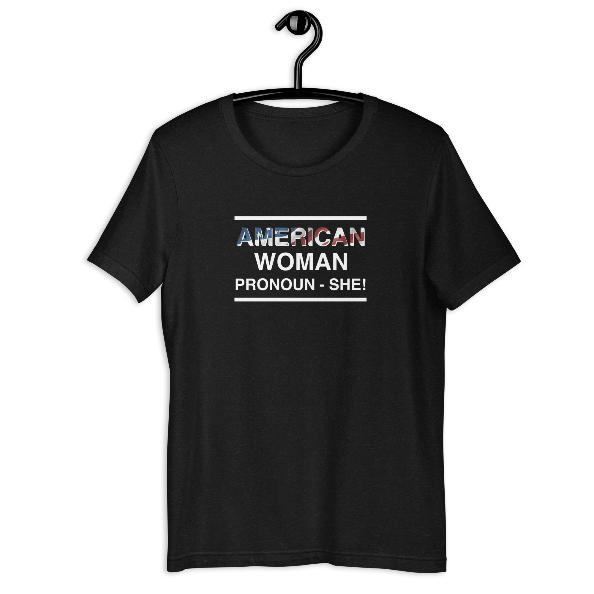 america woman pronoun she unisex t shirt